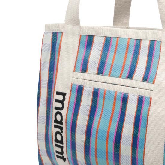 26SS 이자벨마랑 다르웬 토트백 PP0021FA A1X17MTURQUOISE CHALK TUCK Blue - ISABEL MARANT