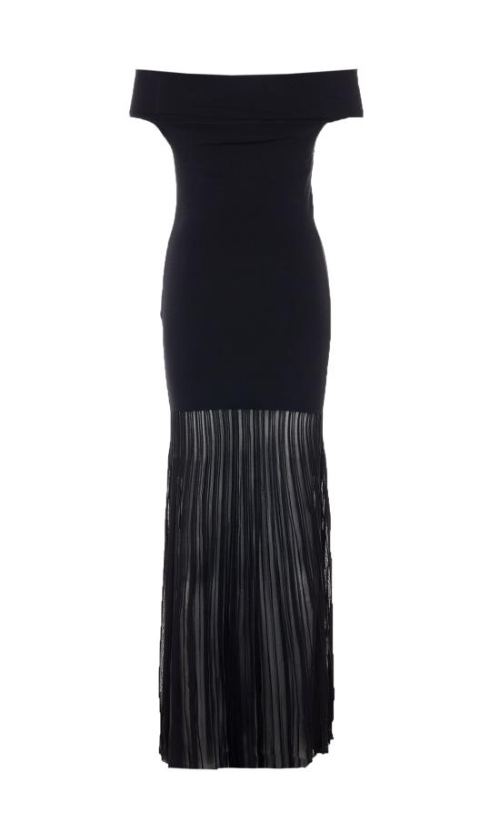 26SS 마이클 코어스 미디 원피스 MS683HGBFD 001 Black - MICHAEL KORS