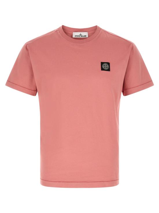  스톤 아일랜드 반팔 티셔츠 2100027 티셔츠 핑크