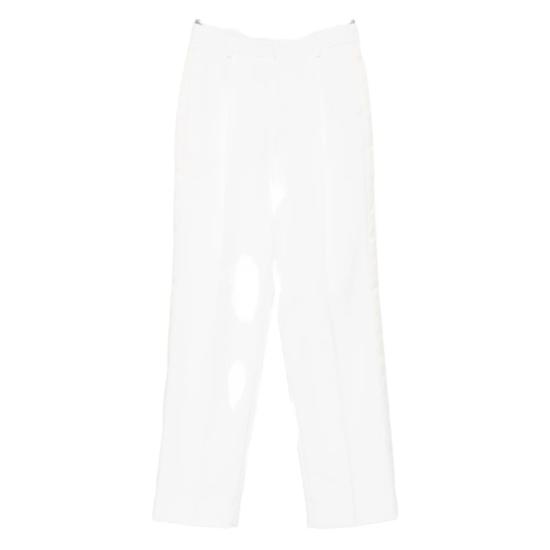  빅토리아 베컴 스트레이트 팬츠 패널 디테일  아이보리