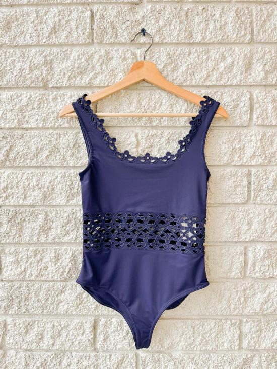  씨뉴욕 원피스 수영복 Sea Ny Leila 아일렛 수영복 네이비