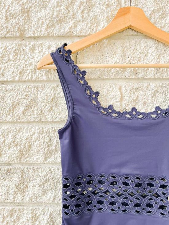  씨뉴욕 원피스 수영복 Sea Ny Leila 아일렛 수영복 네이비 - SEA NY