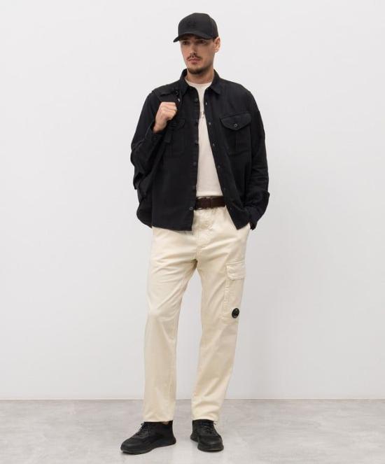 26SS 씨피 컴퍼니 긴팔 셔츠 20CMSH082A 110626G 999 BLACK DOM - C.P. COMPANY