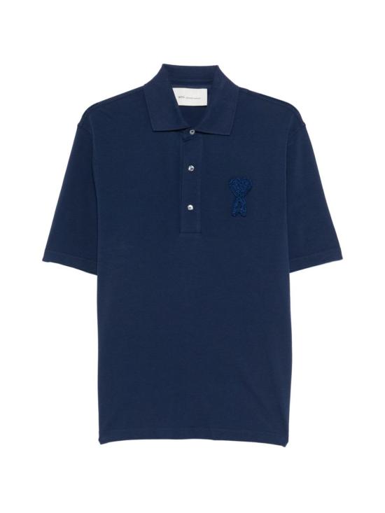  아미 반팔 티셔츠 Ami Alexandre Mattiussi Ami De Coeur 폴로 셔츠 블루