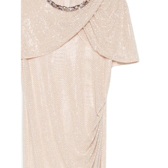  셀프 포트레이트 롱 원피스 드레스 뉴트럴 - SELF PORTRAIT