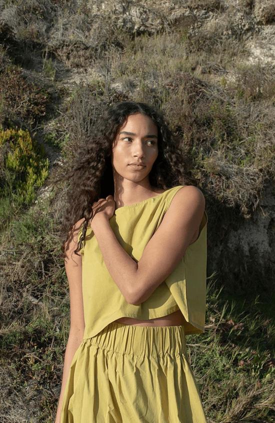  어니스트 코튼 민소매 티셔츠 파머 탱크탑