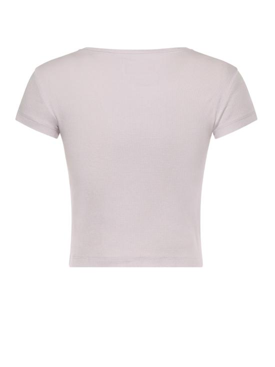  비비안웨스트우드 반팔 티셔츠 비비안 웨스트우드 베이비 페루 코튼 티셔츠 오키드 - VIVIENNE WESTWOOD