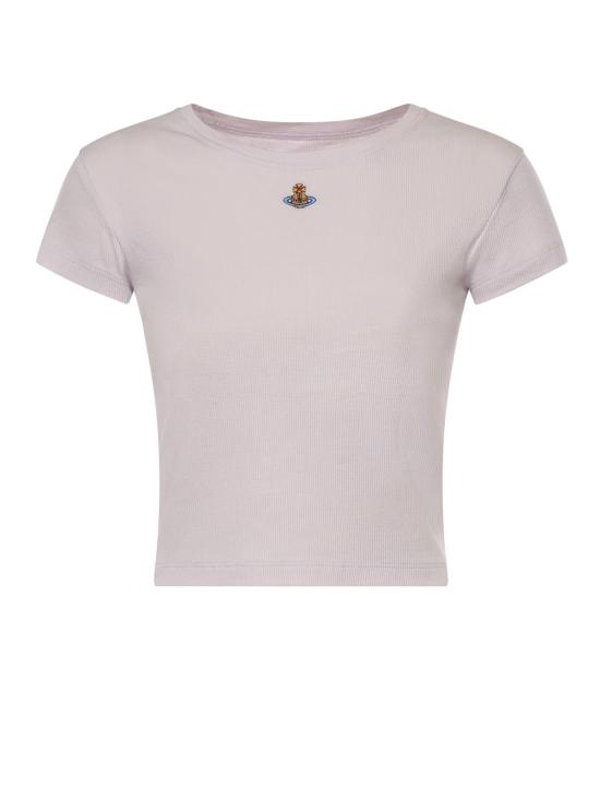  비비안웨스트우드 반팔 티셔츠 비비안 웨스트우드 베이비 페루 코튼 티셔츠 오키드