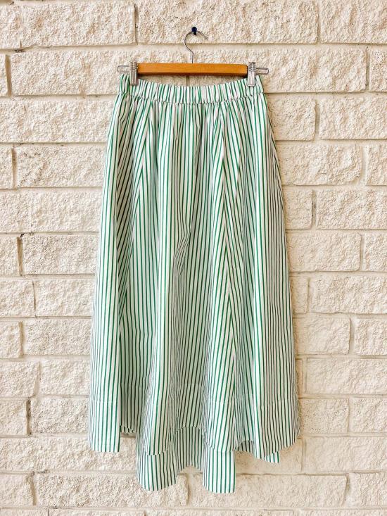  시레나 미디 스커트 그윈 스커트 트렐리스 그린 - XIRENA