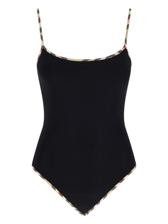  버버리 원피스 수영복 체크  블랙