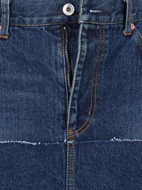  사카이 데님 스커트 데님 미디 스커트 블루 - SACAI