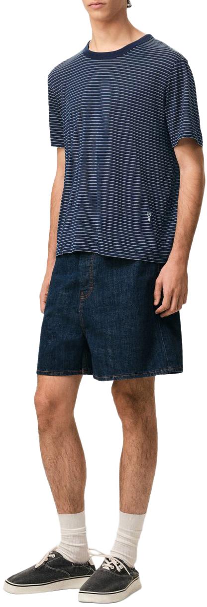 26SS 아미 반팔 티셔츠 HTS367JE0212A044 BLUE - AMI