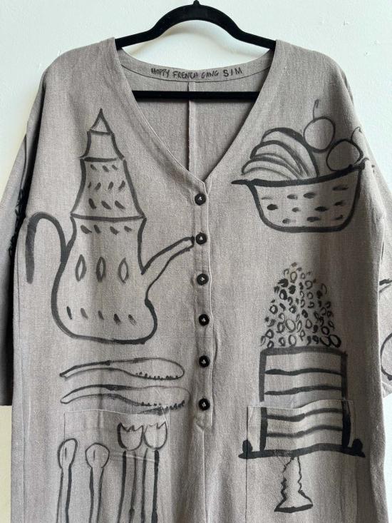  Happy French Gang 점프수트 해피 프렌치 갱 #107 손으로 그린 르 고터 - OTHER BRANDS