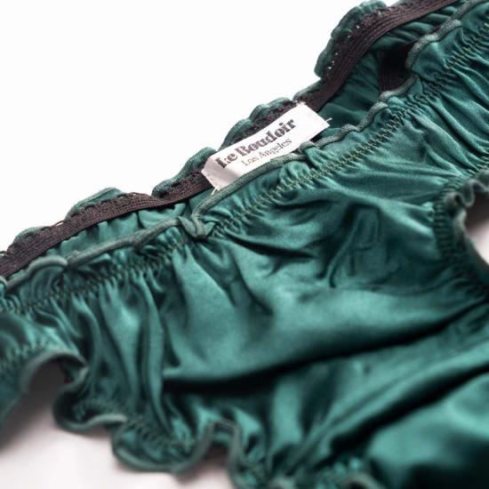  르 부두아르 로스앤젤레스 팬티 르부두아르로산젤스 라 스칼렛 탕가  에메랄드 - LE BOUDOIR LOS ANGELES