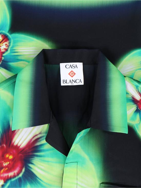 26SS 카사블랑카 반팔 셔츠 M SS26 SH 003 02 ORCHID GLITCH MultiColour - CASABLANCA