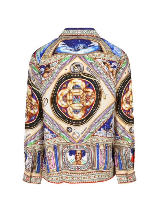 26SS 카사블랑카 긴팔 셔츠 M SS26 SH 006 01 PLAFOND ORNE DE MUSIQUE MultiColour - CASABLANCA