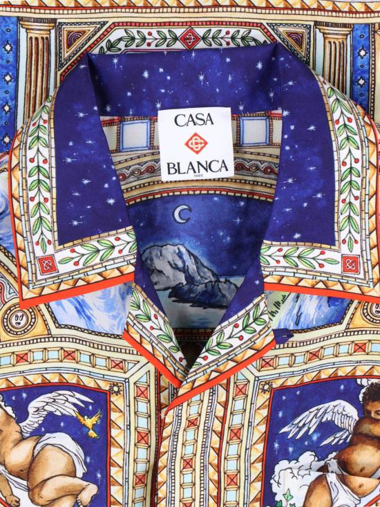 26SS 카사블랑카 긴팔 셔츠 M SS26 SH 006 01 PLAFOND ORNE DE MUSIQUE MultiColour - CASABLANCA