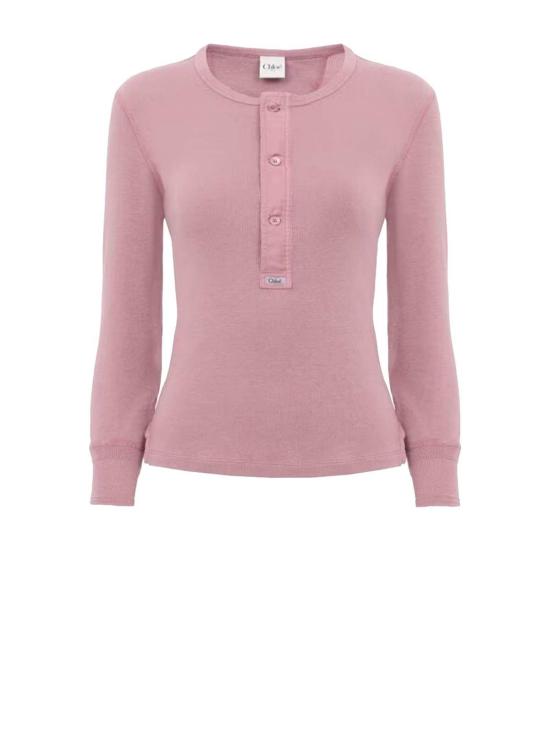  끌로에 민소매 티셔츠 Chloé Chlo Chlo 탱크탑 블러쉬 퍼플