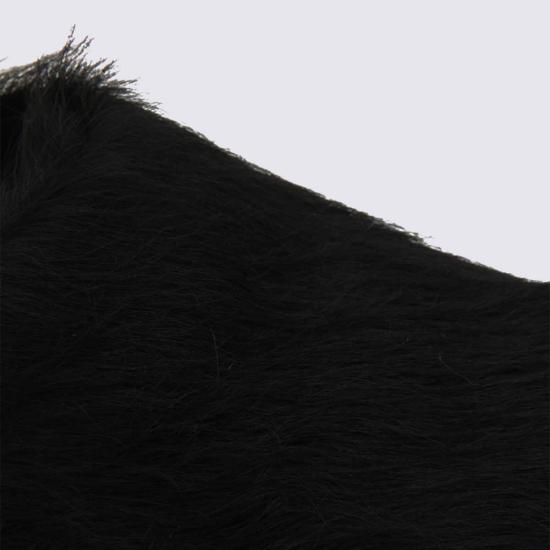  마르니 뮬/슬리퍼 블랙 가죽 플랫슈즈 - MARNI