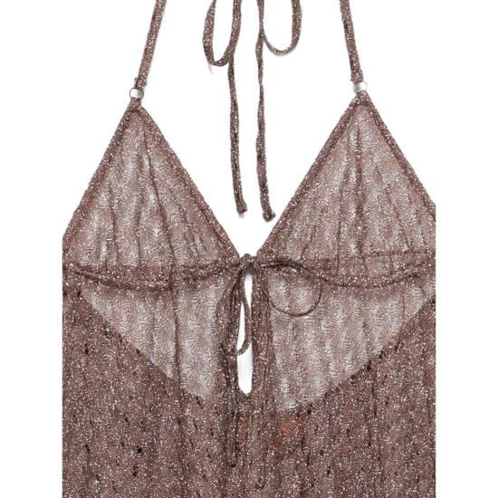  미소니 원피스 수영복 미쏘니 드레스 커버업 브라운 - MISSONI