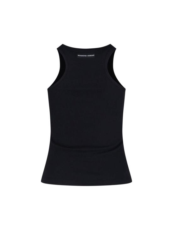  마린세르 민소매 티셔츠 마린 세르 리브드 문 탱크탑 블랙 - MARINE SERRE