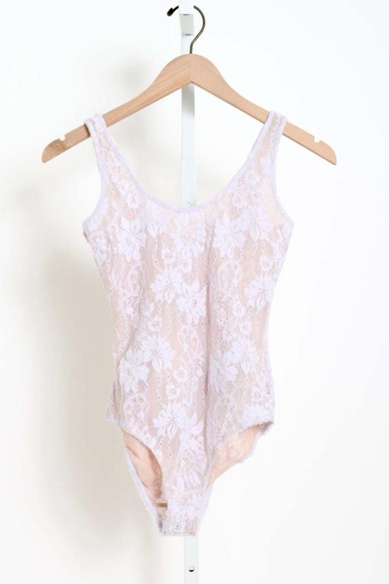  짐머만 바디수트 티셔츠 지머만 레이스 스쿱 바디수트 라일락