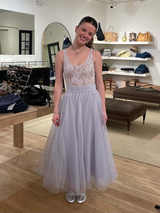  짐머만 바디수트 티셔츠 지머만 레이스 스쿱 바디수트 라일락 - ZIMMERMANN