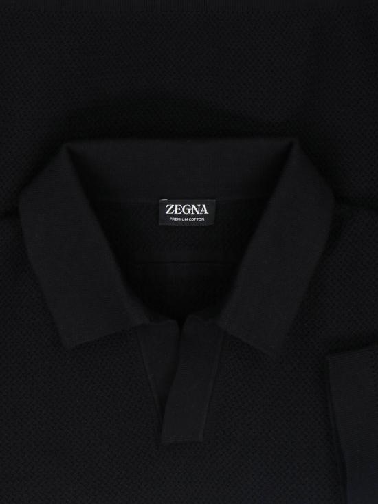 26SS 에르메네질도제냐 반팔 티셔츠 RUHC26A3 C31 K09 Black - ERMENEGILDO ZEGNA