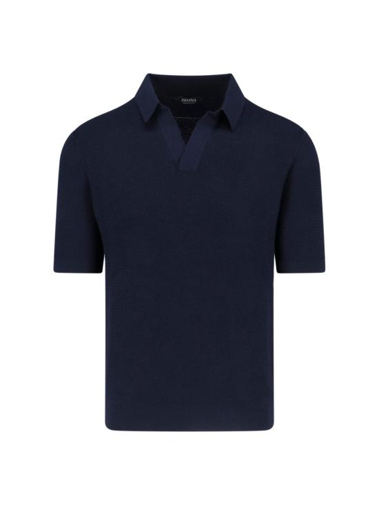 26SS 에르메네질도제냐 반팔 티셔츠 RUHC26A3 C31 B09 Blue