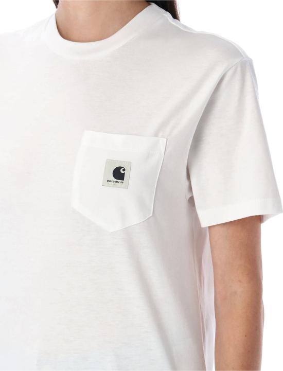 칼하트 반팔 티셔츠 카하트 포켓 티셔츠 화이트 - CARHARTT