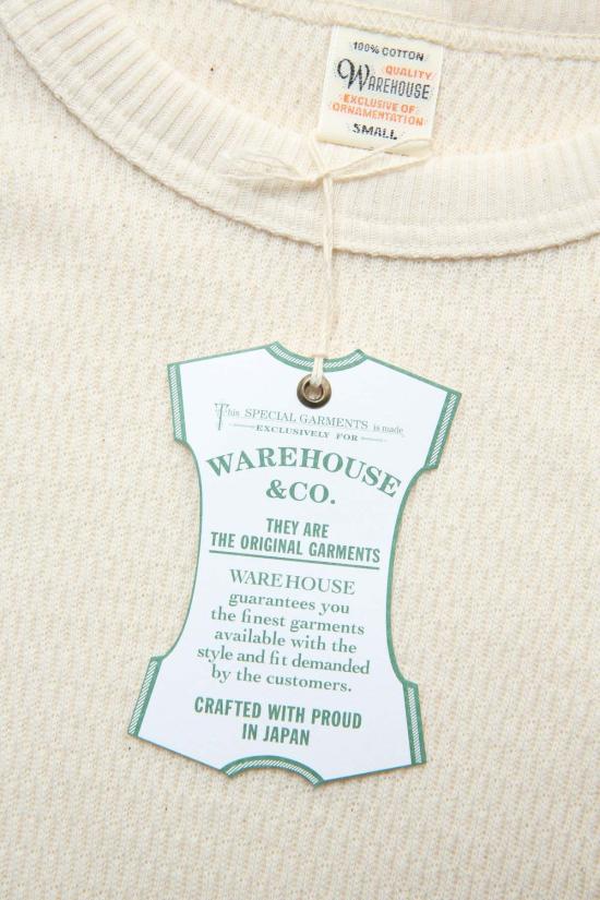  웨어하우스 긴팔 티셔츠 Warehouse & Co. Lot 5903 4바늘 크루넥 와플 - WAREHOUSE