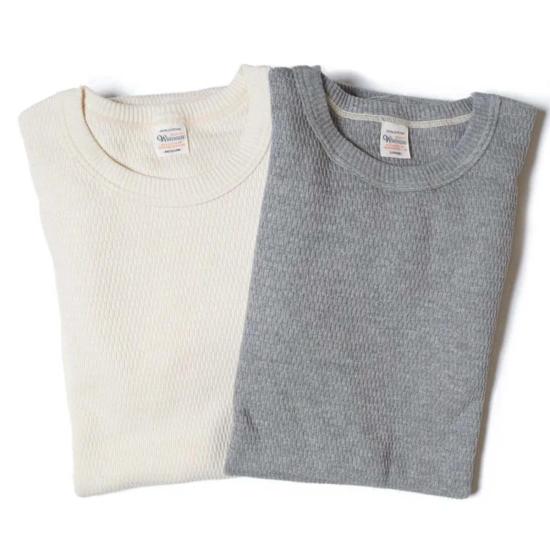  웨어하우스 긴팔 티셔츠 Warehouse & Co. Lot 5903 4바늘 크루넥 와플 - WAREHOUSE