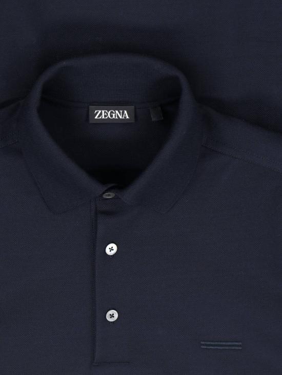 26SS 에르메네질도제냐 반팔 티셔츠 RUH348A3 H794 B09 Blue - ERMENEGILDO ZEGNA