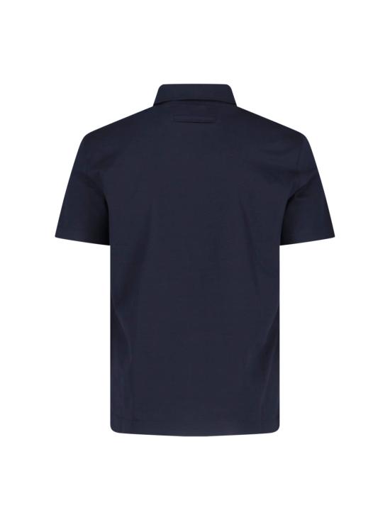 26SS 에르메네질도제냐 반팔 티셔츠 RUH348A3 H794 B09 Blue - ERMENEGILDO ZEGNA