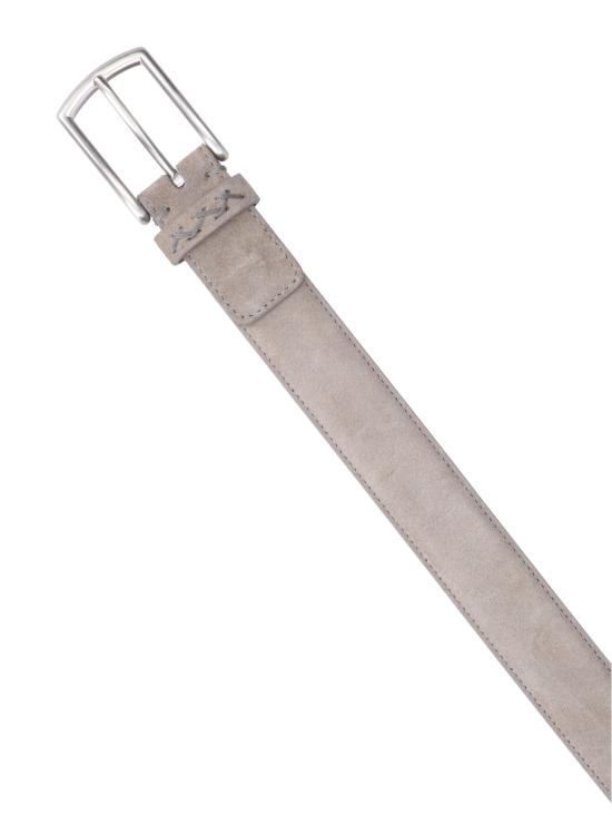 26SS 에르메네질도제냐 가죽 벨트 RLHCAS B014AZ GME Grey - ERMENEGILDO ZEGNA