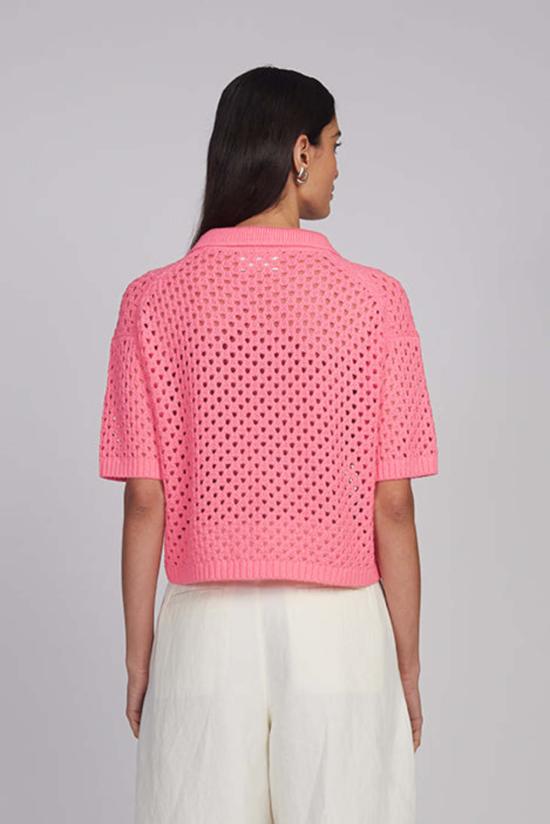  ELEVEN SIX 반팔 티셔츠 일레븐 식스 니나 폴로 탑 태피 핑크 - OTHER BRANDS