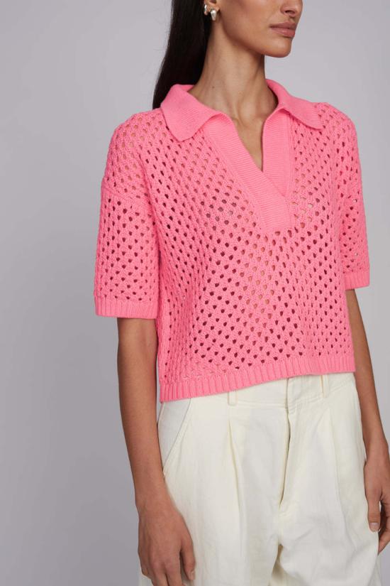  ELEVEN SIX 반팔 티셔츠 일레븐 식스 니나 폴로 탑 태피 핑크 - OTHER BRANDS