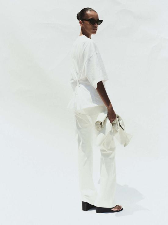  에이골디 반팔 티셔츠 아골드 엘러리 티 화이트 - AGOLDE