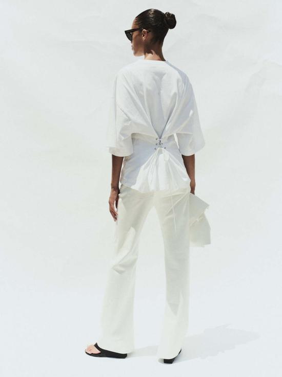  에이골디 반팔 티셔츠 아골드 엘러리 티 화이트 - AGOLDE