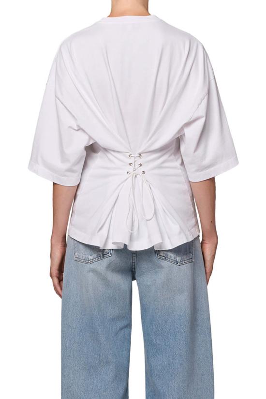  에이골디 반팔 티셔츠 아골드 엘러리 티 화이트 - AGOLDE