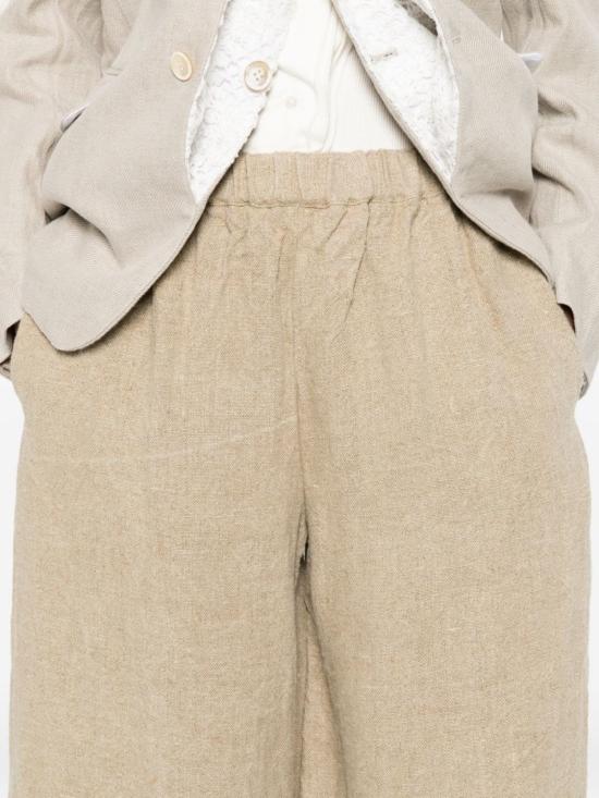  꼼데가르송 스트레이트 팬츠 Comme Des Garçons 리넨 팬츠 베이지 - COMME DES GARCONS