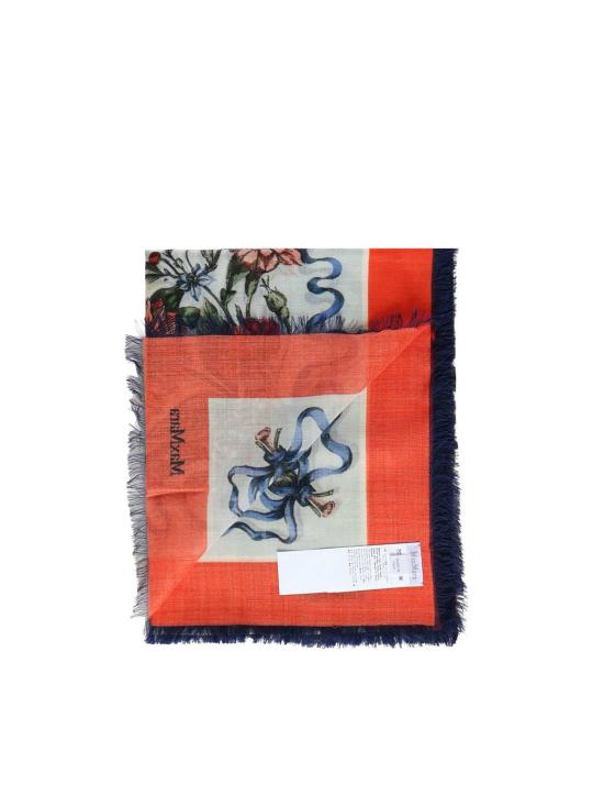  막스마라 머플러/스카프 프린트 스카프 코랄 - MAX MARA