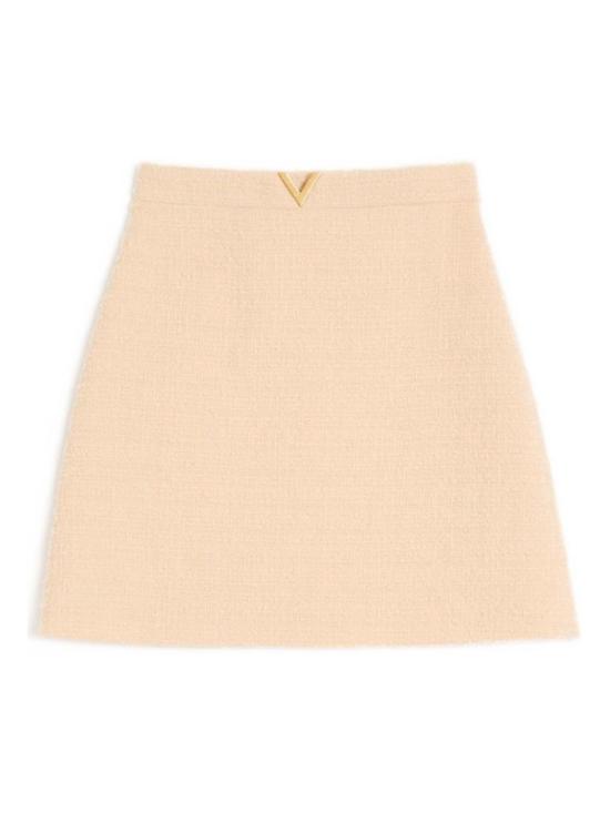  발렌티노 가라바니 스커트 Valentino Vlogo 시그니처 울  베이지