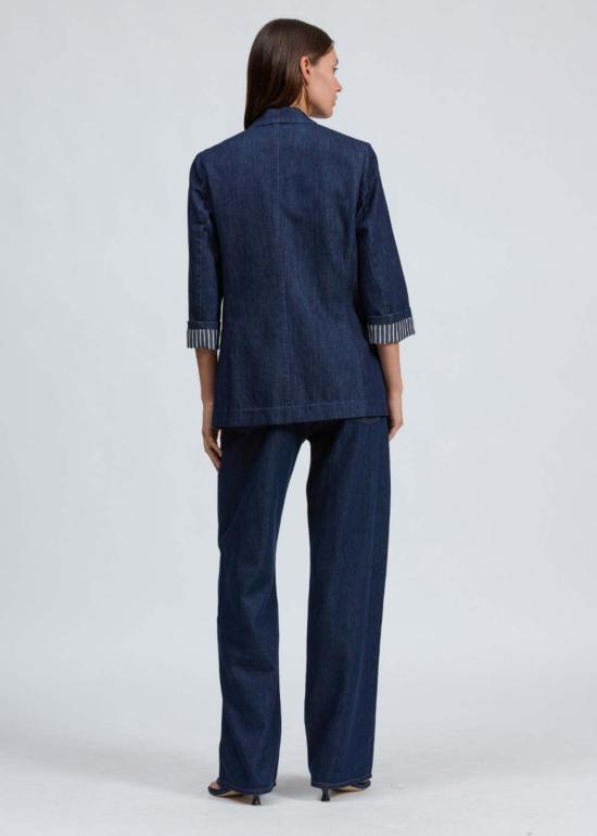  메이블앤모스 수트 자켓 랙앤본 제니 데님 블레이저 - MABEL AND MOSS