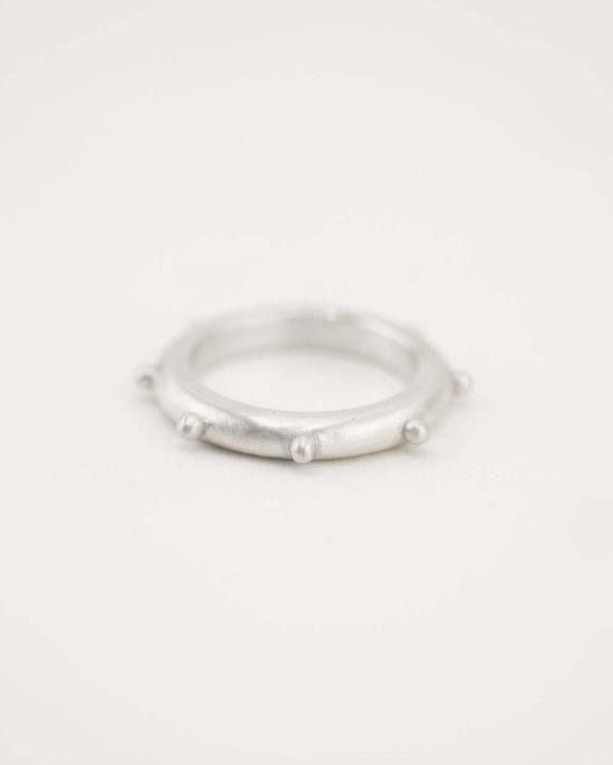  클래식 디자인스 반지 웨이브 & 도트 듀오 링 세트 - CKLASIC DESIGNS