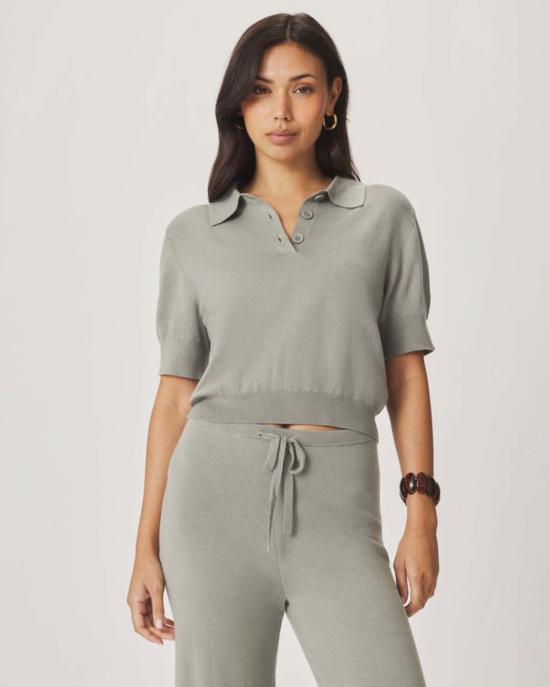  스플렌디드 반팔 티셔츠 크리스타 반팔 폴로 셔츠 - SPLENDID