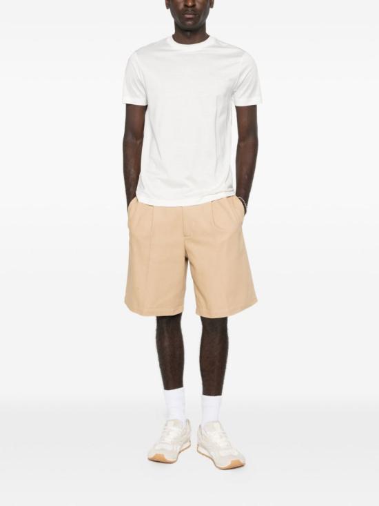  엠포리오 아르마니 반팔 티셔츠 코튼 티셔츠 화이트 - EMPORIO ARMANI