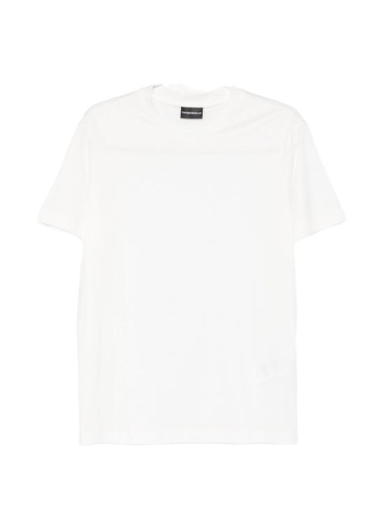  엠포리오 아르마니 반팔 티셔츠 코튼 티셔츠 화이트