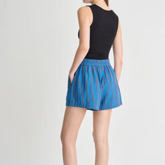  어피스 어파트 숏팬츠 Apiece Apart Mar Short Shorts Blue Pond - APIECE APART