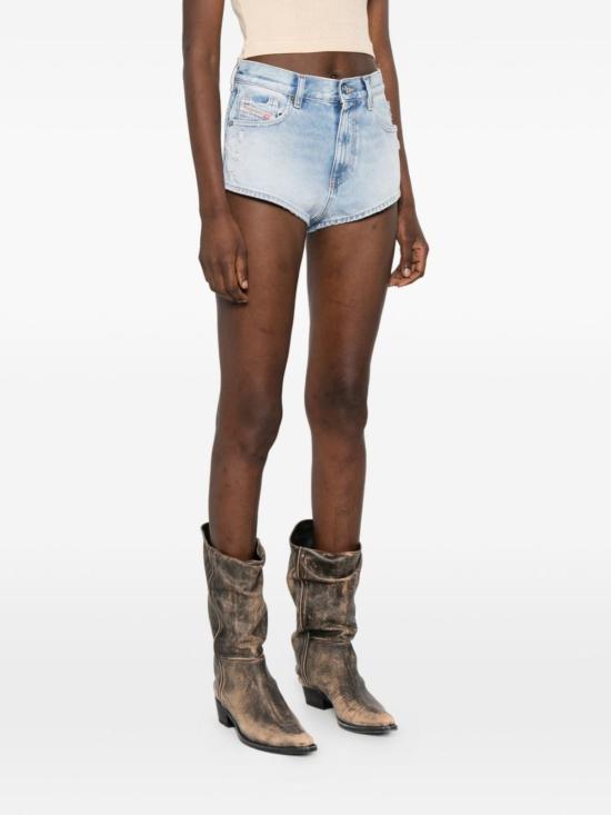  디젤 데님 숏팬츠 데님 코튼 반바지 클리어 블루 - DIESEL